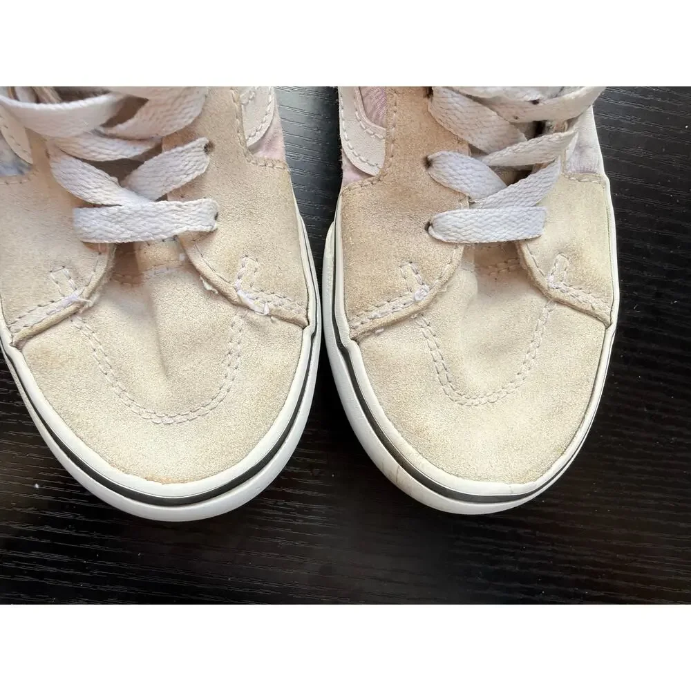 Vans Sk8-Hi Tie Dye Pastel Suede Canvas Sneakers Youth size 1 Skate Shoes